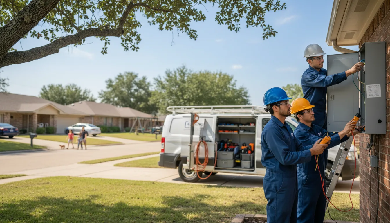 Certified electrician providing emergency electrical services in Cadott, WI
